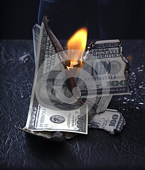 Burning of money