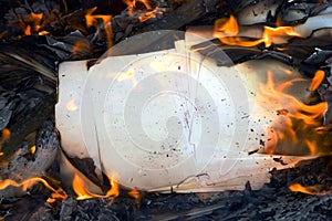 Burning paper