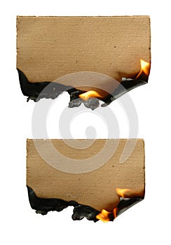 Burning paper photo