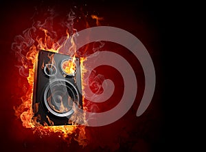 Burning speaker