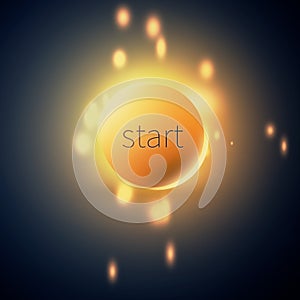 Burning start button