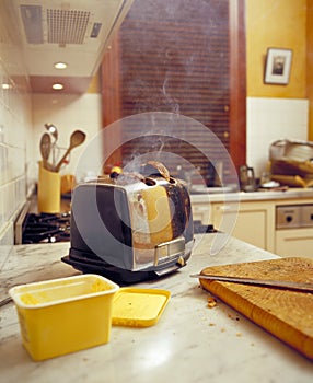Burning toast