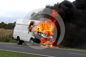 Burning Vehicle Disastor
