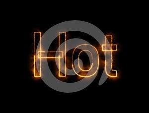 Burning wire of Hot