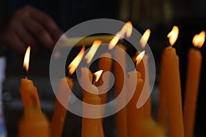 Burning yellow handles in a Chappell