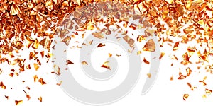 Burnished copper flakes photo