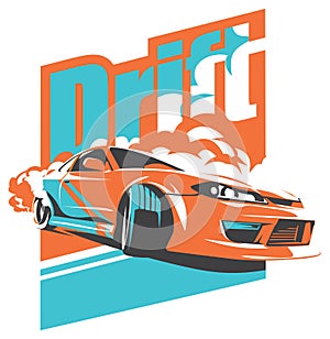 Burnout car, Japanese drift sport, JDM,