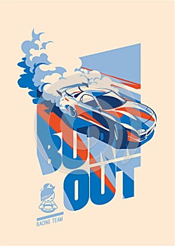 Burnout car, Japanese drift sport, Street racing photo