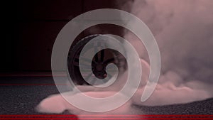 Burnout Wheel & Smoke Intro Logo Motion Graphic Background