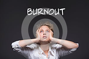 Burnout workplace harassment victim photo