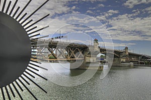 Burnside Bridge over Willamette River