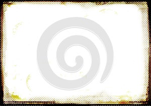 Burnt brown photographic border photo