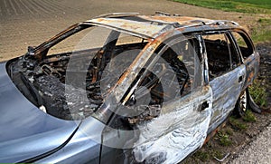 Burnt car