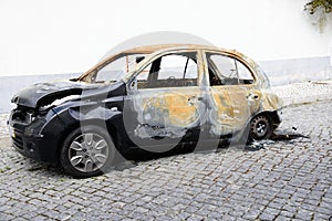 Burnt car