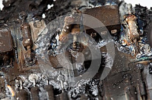 Burnt circuit board