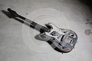 Burnt guitar