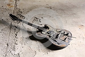 Burnt guitar