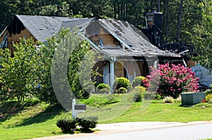 Burnt house