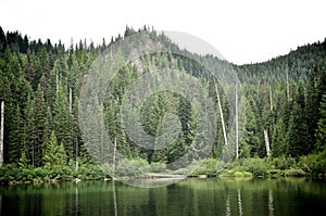 Burnt Lake on a Cloudy Day