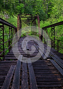 Quemado molino puente el gran sur tenedor 