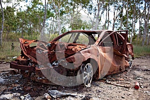 Burnt Out Abandoned Car Wreck