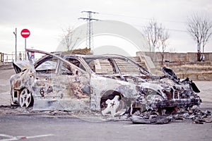 Burnt out car 4