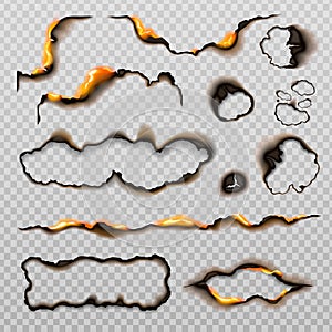 Burnt Paper Holes Set