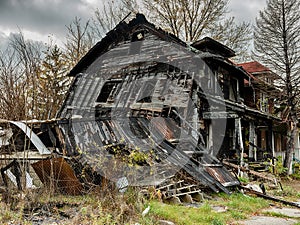 Burnt Remains Of Arson In Detroit