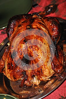 Burnt roast turkey