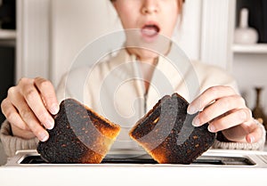 Burnt toast photo