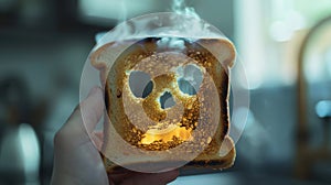 The Burnt Toast Face.AI generated image