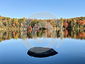 Burr pond state park early autumn lake views