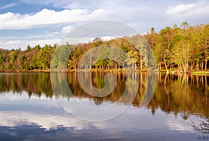 Burr Pond state park spring view photo