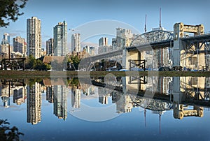 Burrard Bridge Reflection Vancouver