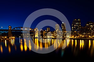 Burrard Street Bridge, Vancouver, BC sunset