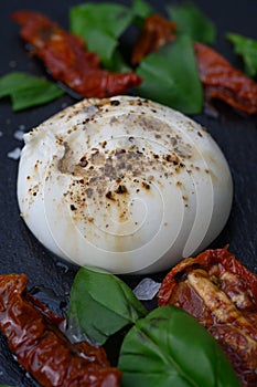 Burrata Italian Cheese from Puglia, Italy