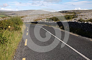 Burren road landscape, Ireland