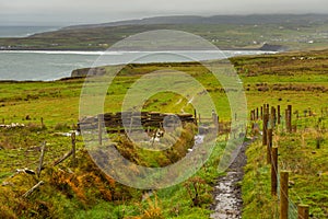 Burren Way, coastal path leading to Cliffs Moher, Ireland