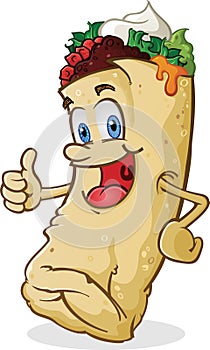 Burrito Character Thumbs Up photo