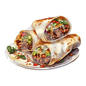 Burrito Display Ready for Devouring photo