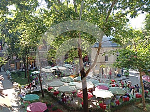 Koza Han silk market in Bursa City, Turkey.