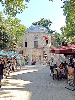 Koza Han silk market in Bursa City, Turkey.