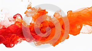 burst colored smoke white background