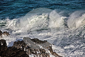 Burst of Surf on Oahu