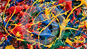 Vivid Paint Splashes Capturing Dynamic Movement