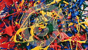 Vivid Paint Splashes Capturing Dynamic Movement