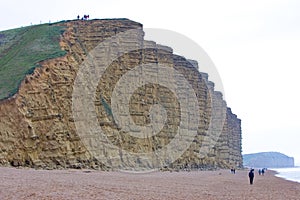 Burton Bradstock Ciiffs at West Bay Bridport Sands in Dorset