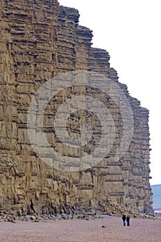 Burton Bradstock Ciiffs at West Bay Bridport Sands in Dorset