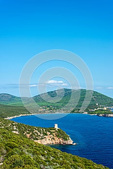 Buru fortification tower in Sardinia, Italy