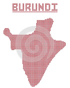 Burundi Africa Dot Map